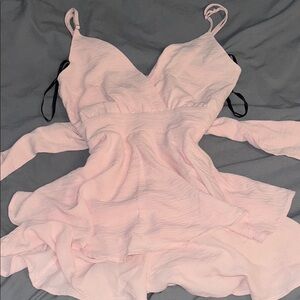 Streetwear Society Pink Ruffle Romper